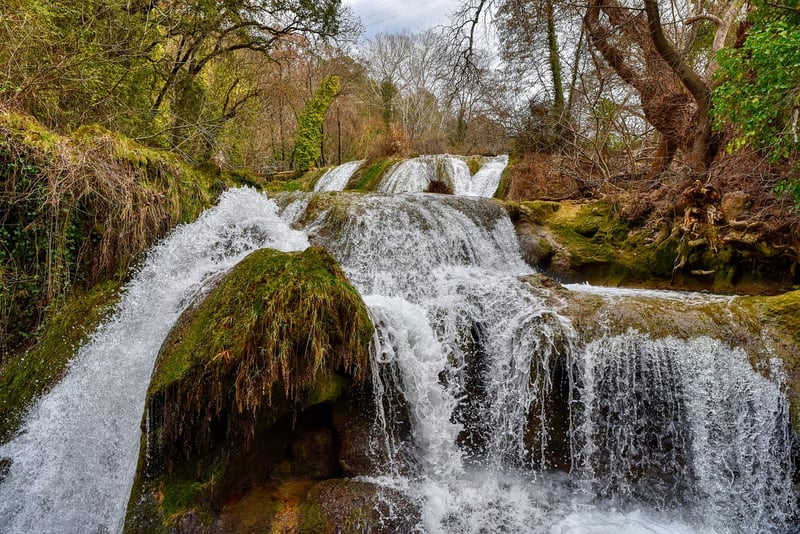 Whimsical Waterfall Garden